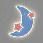 Applique murale LED Lune et Étoile pour chambre d'enfant avec télécommande