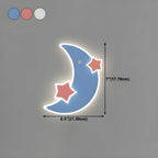 Applique murale LED Lune et Étoile pour chambre d'enfant avec télécommande