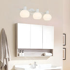 Applique murale moderne en verre noir pour miroir de salle de bain