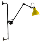 Applique murale à bras articulé en métal noir avec base en tréteau