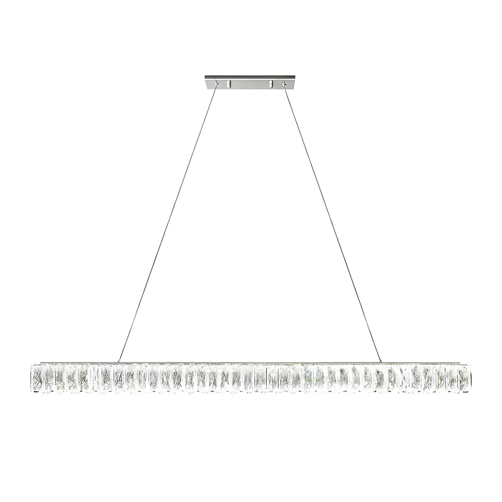 Suspension linéaire en cristal moderne et tendance