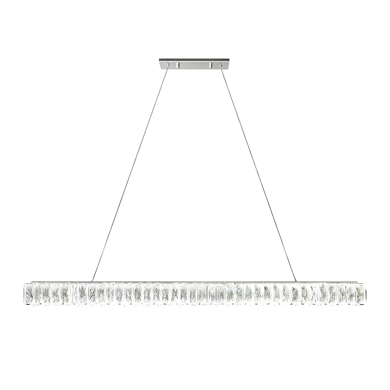 Suspension linéaire en cristal moderne et tendance