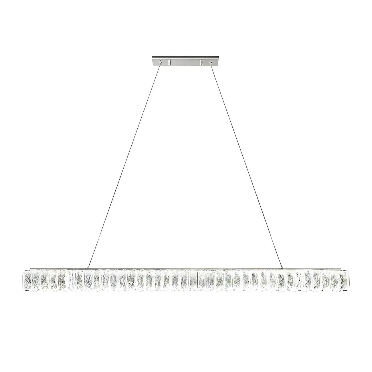 Suspension linéaire en cristal moderne et tendance
