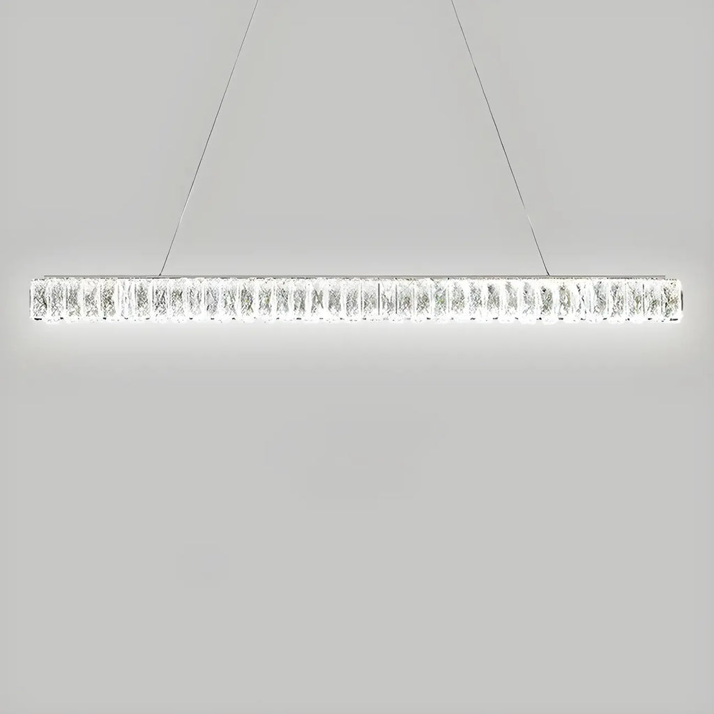 Suspension linéaire en cristal moderne et tendance