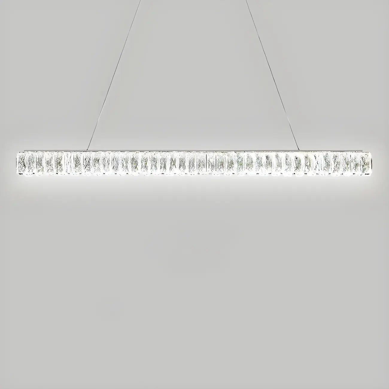 Suspension linéaire en cristal moderne et tendance