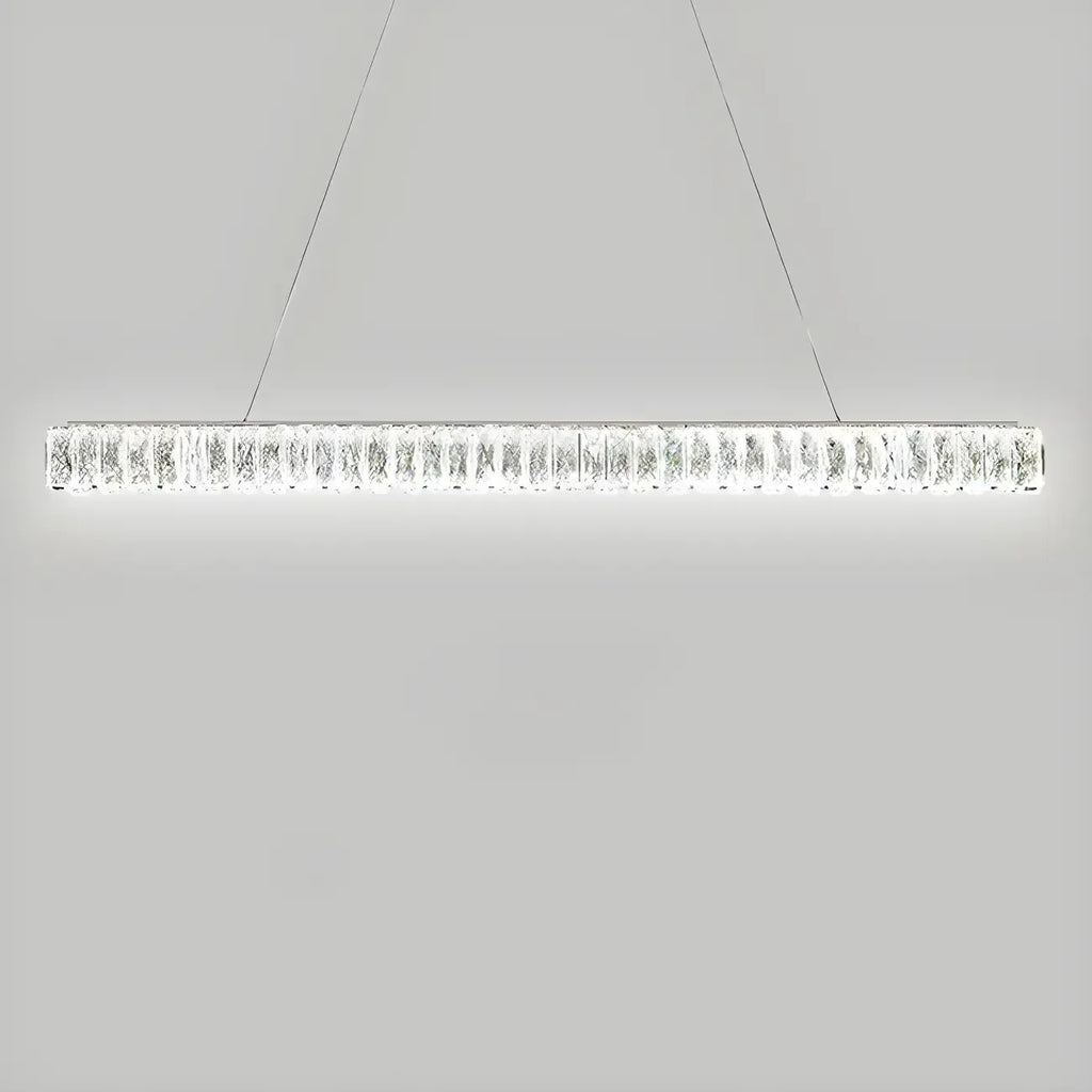 Suspension linéaire en cristal moderne et tendance