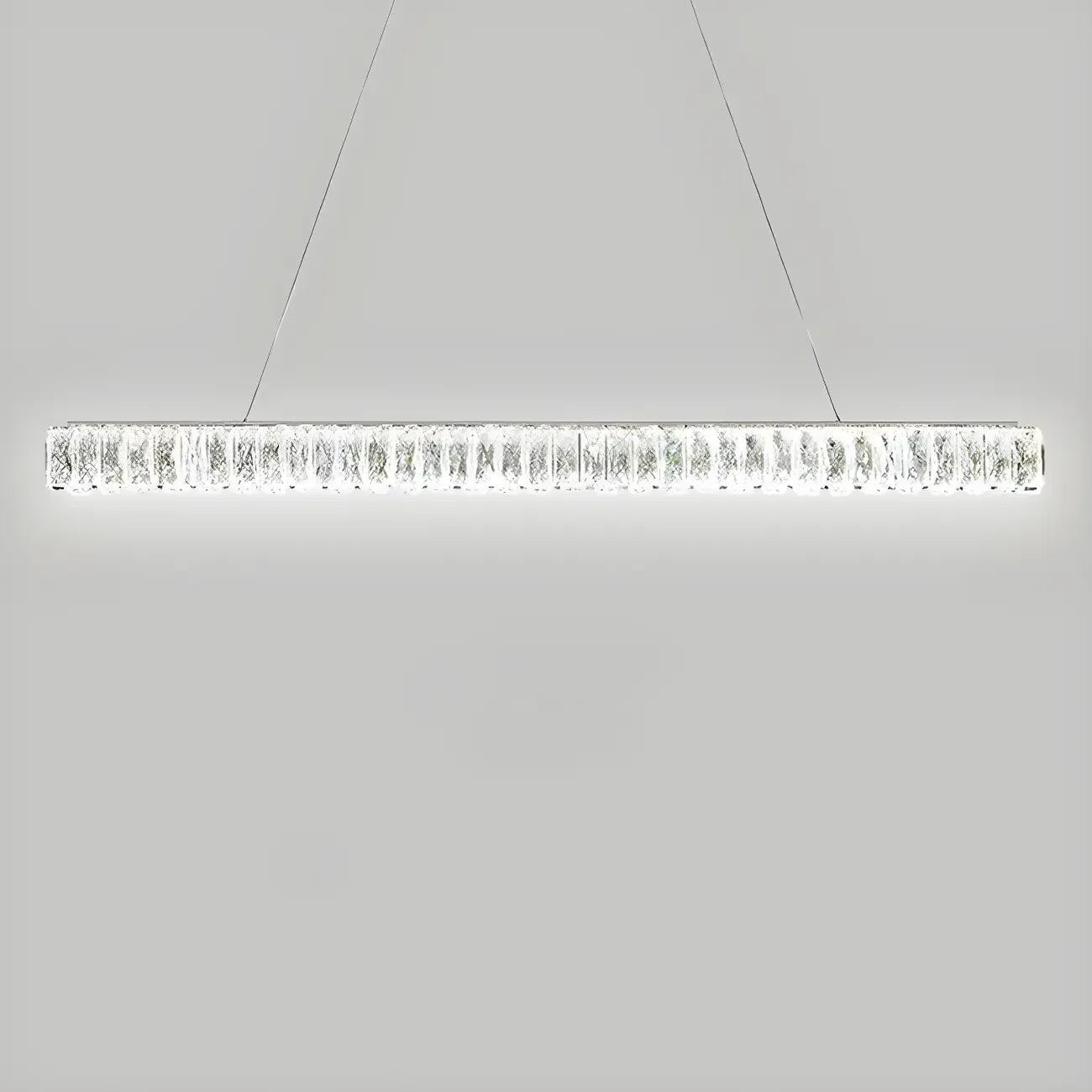 Suspension linéaire en cristal moderne et tendance