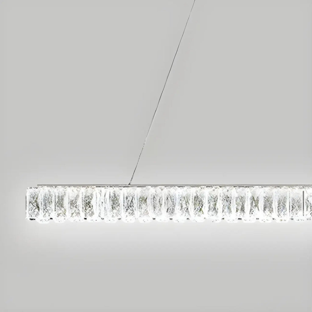 Suspension linéaire en cristal moderne et tendance