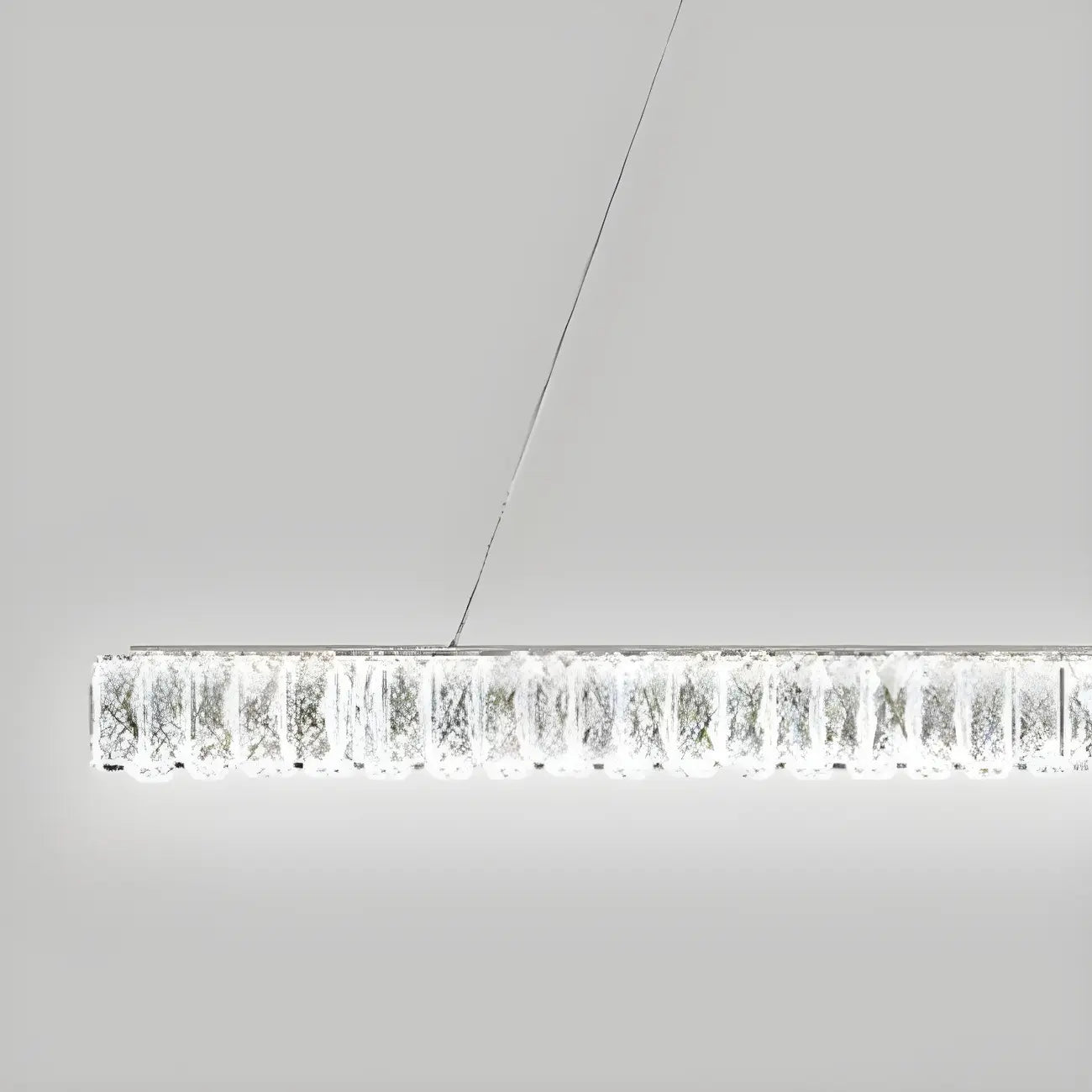 Suspension linéaire en cristal moderne et tendance