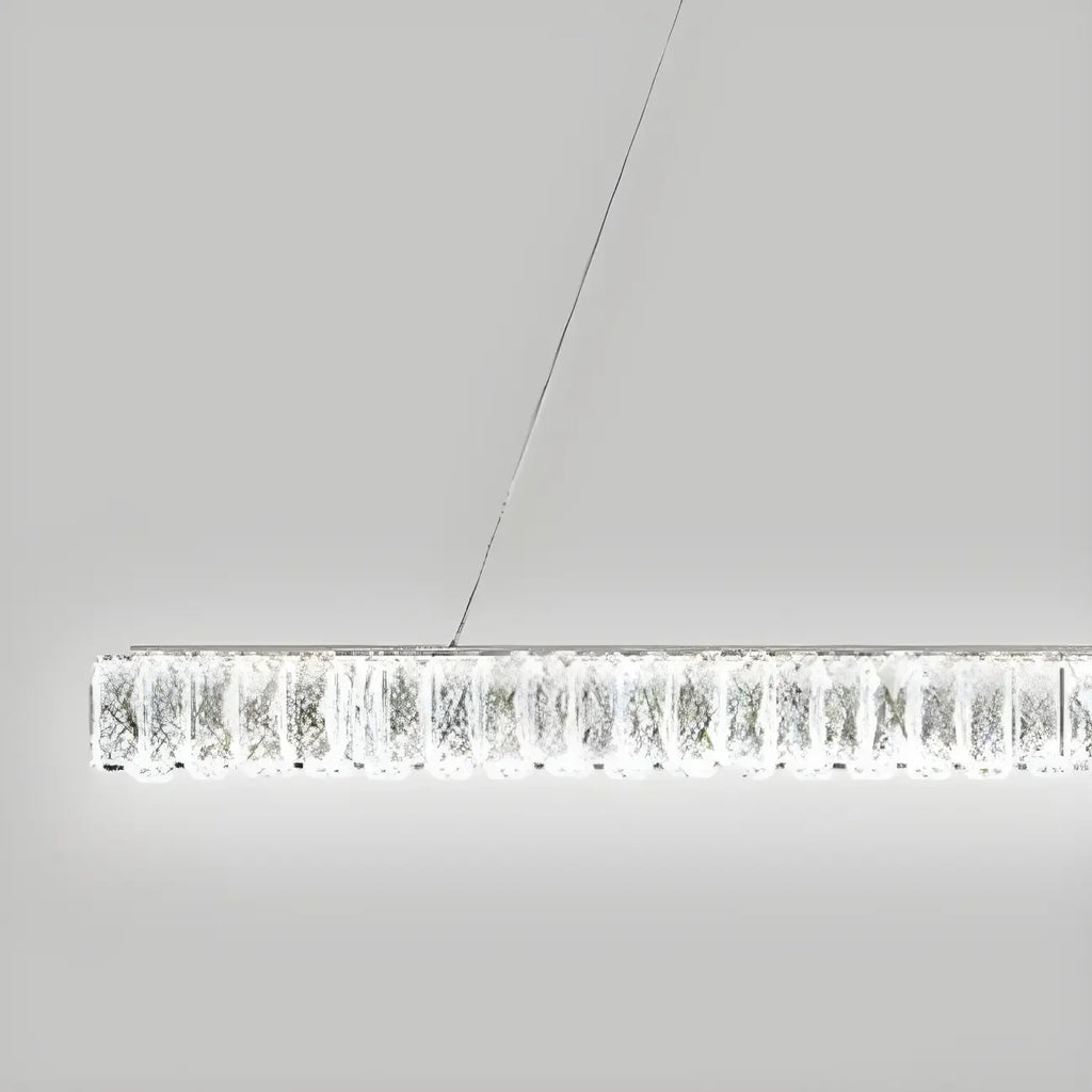 Suspension linéaire en cristal moderne et tendance