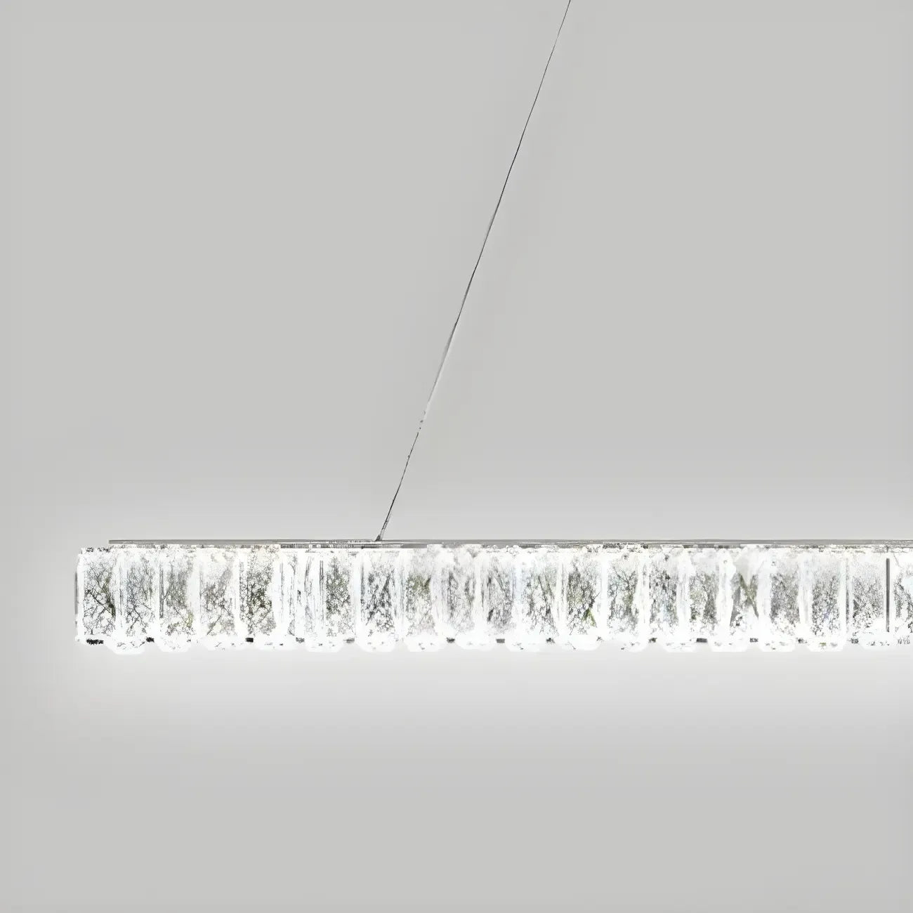 Suspension linéaire en cristal moderne et tendance