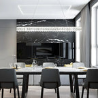 Suspension linéaire en cristal moderne et tendance