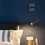 Applique murale LED moderne et réglable pour la lecture dans la chambre