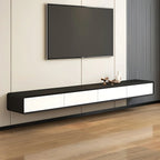 Meubles TV flottants en bois naturel long