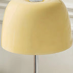 Lampe de table tripode nordique moderne en argent et verre, avec pied en métal