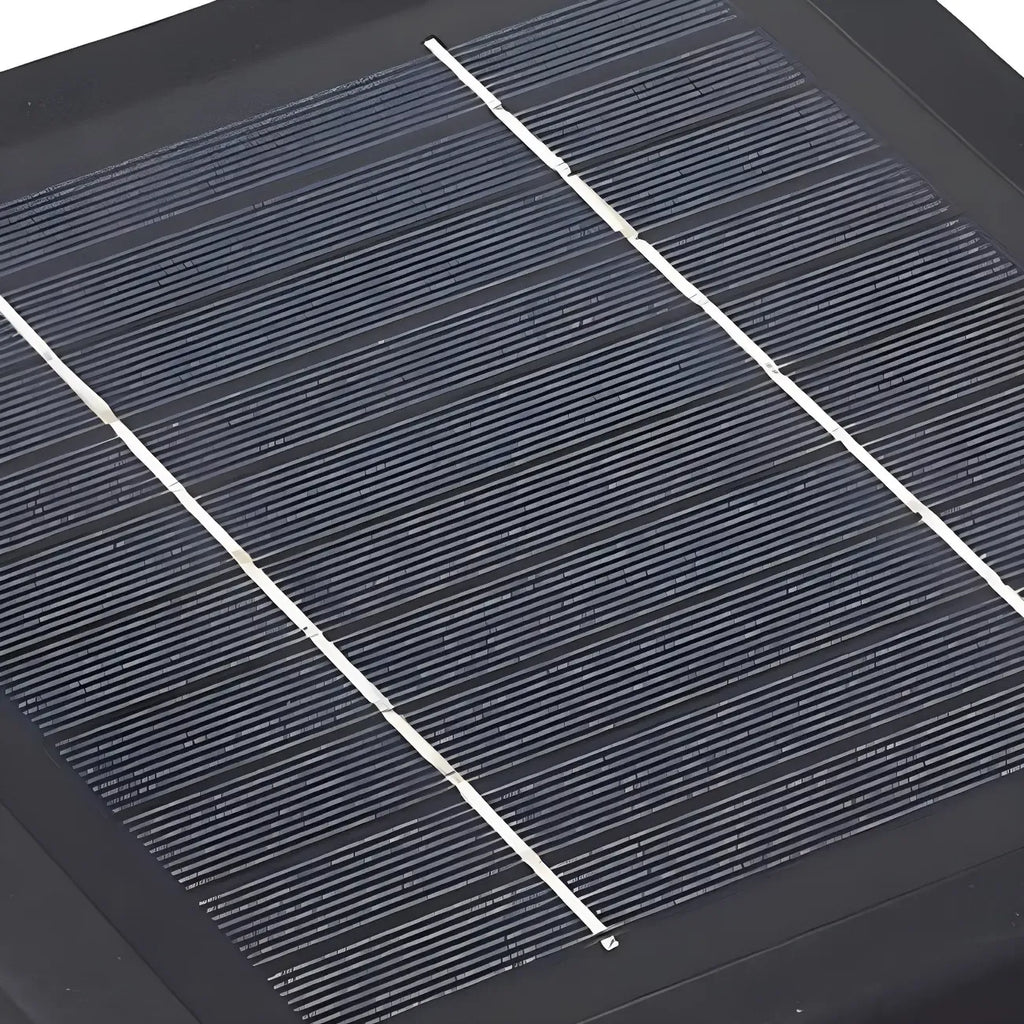 Lampadaires extérieurs modernes à LED solaires à changement de couleur, noirs