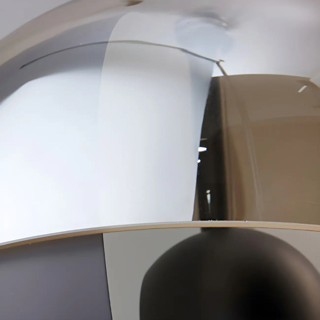 Lampadaire moderne en verre noir avec globe pour intérieur