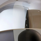 Lampadaire moderne en verre noir avec globe pour intérieur