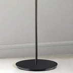 Lampadaire moderne en verre noir avec globe pour intérieur