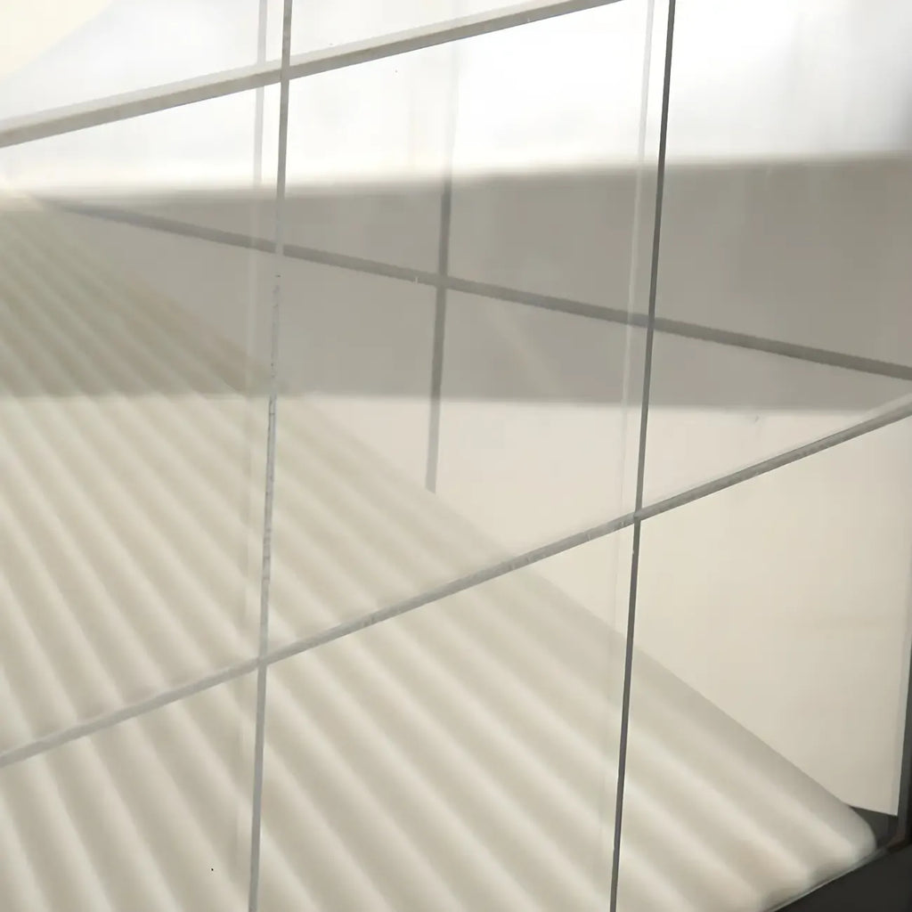 Lampes solaires modernes à lumière chaude, cubes transparents, pour poteaux extérieurs
