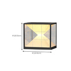 Lampes solaires modernes à lumière chaude, cubes transparents, pour poteaux extérieurs
