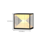 Lampes solaires modernes à lumière chaude, cubes transparents, pour poteaux extérieurs