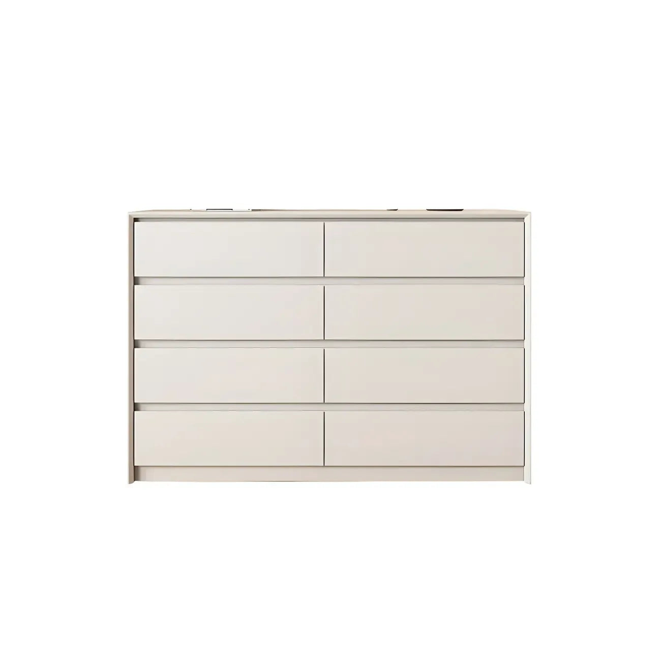 Commode élégante en bois blanc avec 6 tiroirs de rangement