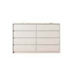 Commode élégante en bois blanc avec 6 tiroirs de rangement
