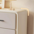 Commode élégante en bois blanc avec 6 tiroirs de rangement