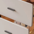 Commode élégante en bois blanc avec 6 tiroirs de rangement