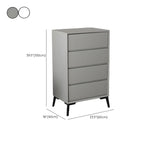 Commode minimaliste grise à 8 tiroirs en bois massif