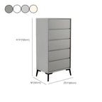 Commode minimaliste grise à 8 tiroirs en bois massif