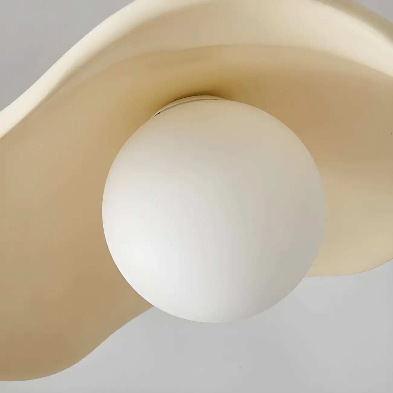 Suspension moderne en résine verte en forme de soucoupe pour cuisine