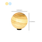 Abat-jour globe en verre jaune et bleu sur le thème des planètes pour lampadaire