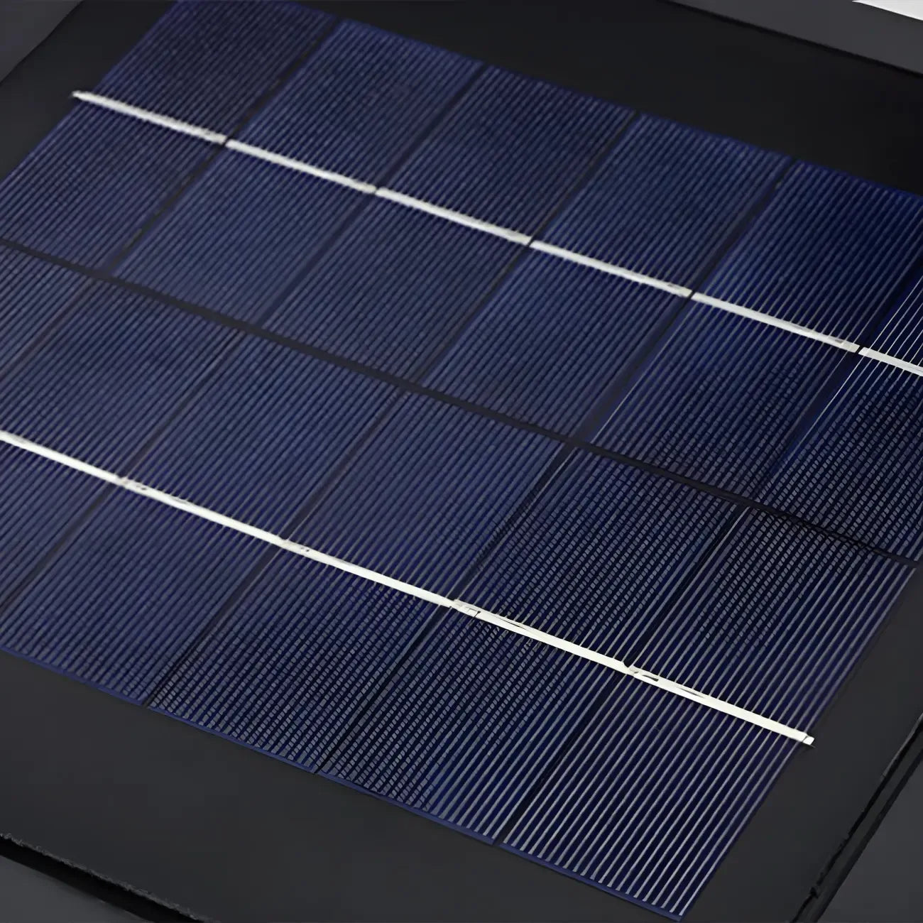 Lampes solaires rectangulaires noires en métal pour poteaux d'extérieur
