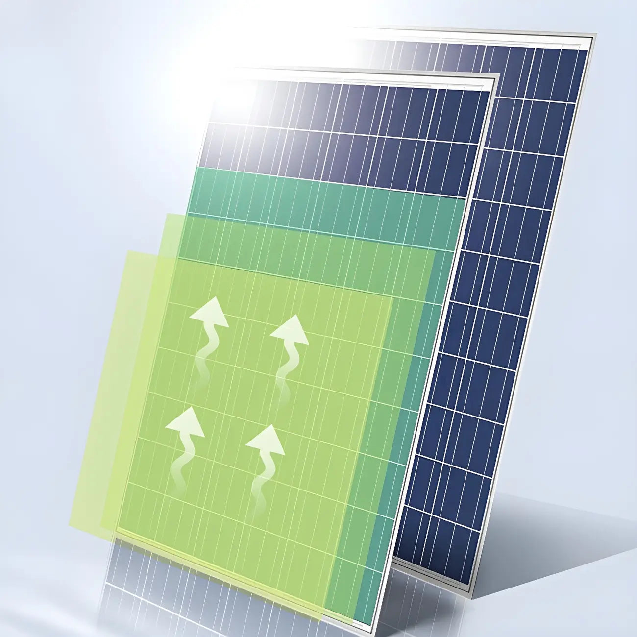 Lampes solaires LED tricolores noires pour poteaux d'extérieur