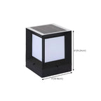 Lampes solaires LED tricolores noires pour poteaux d'extérieur