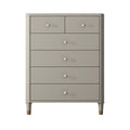 Commode double minimaliste en bois de cerisier avec tiroirs