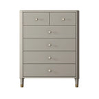 Commode double minimaliste en bois de cerisier avec tiroirs