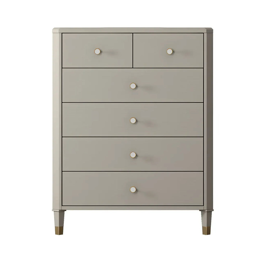 Commode double minimaliste en bois de cerisier avec tiroirs