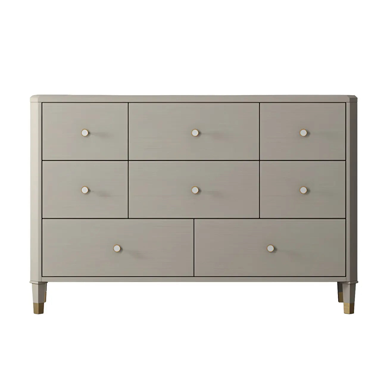 Commode double minimaliste en bois de cerisier avec tiroirs