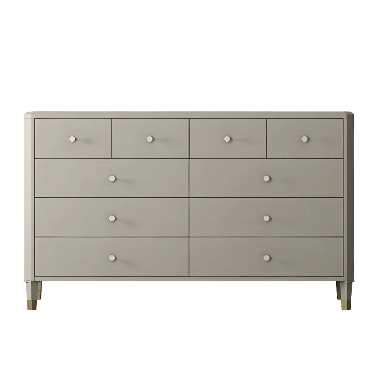 Commode double minimaliste en bois de cerisier avec tiroirs