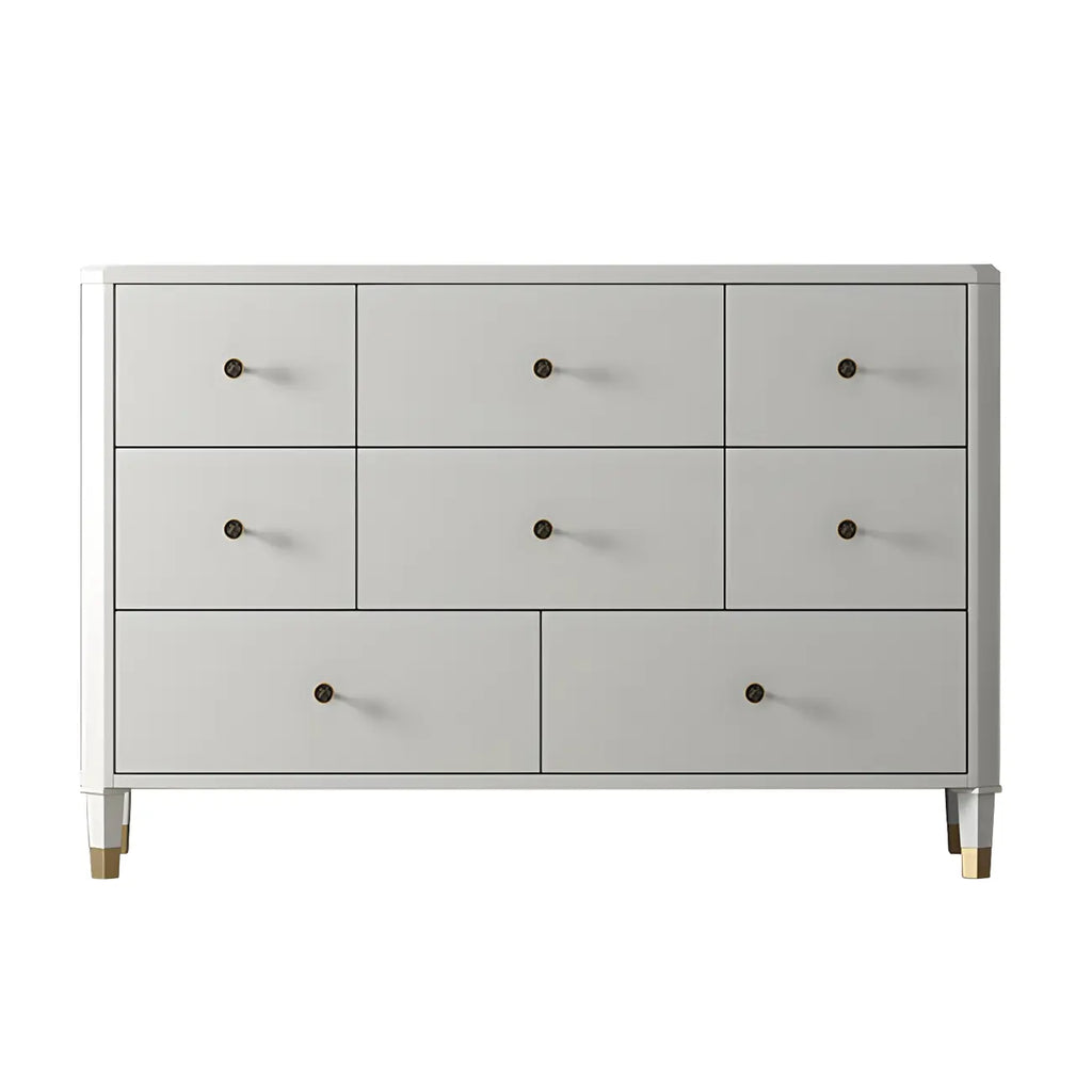 Commode double minimaliste en bois de cerisier avec tiroirs