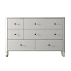 Commode double minimaliste en bois de cerisier avec tiroirs