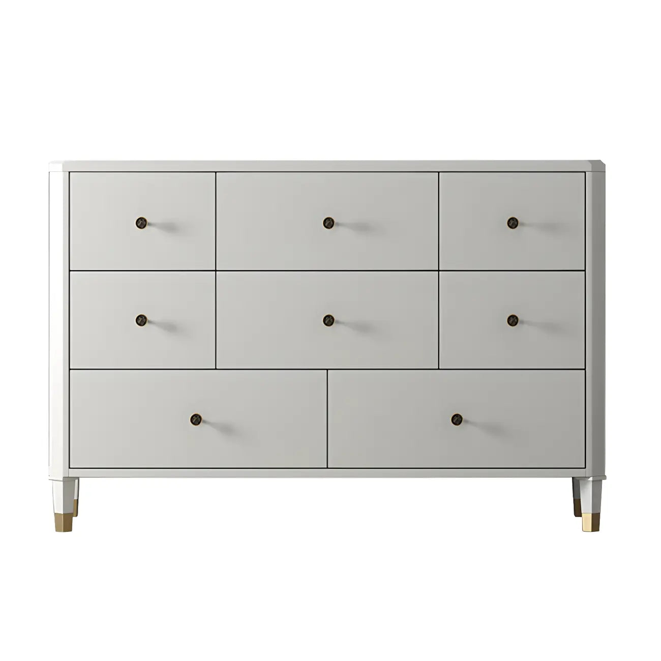 Commode double minimaliste en bois de cerisier avec tiroirs