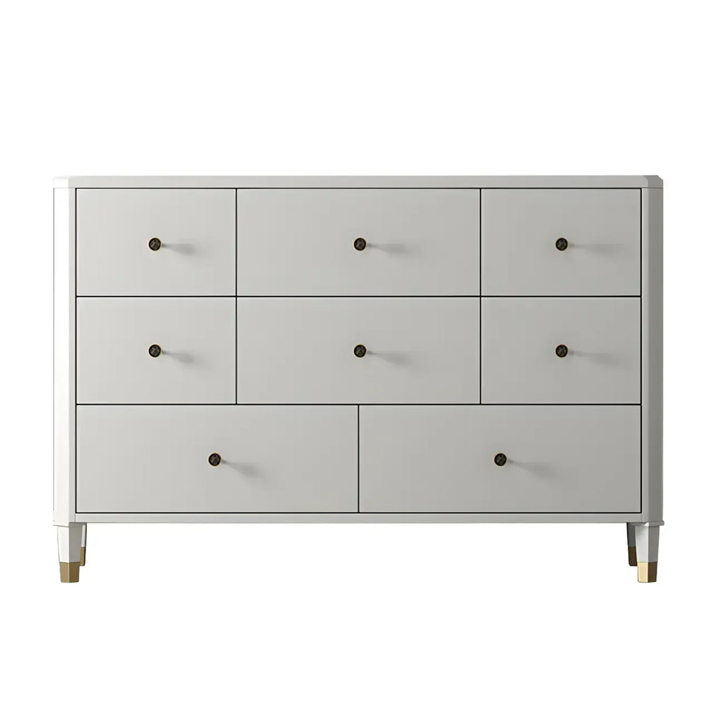 Commode double minimaliste en bois de cerisier avec tiroirs