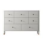 Commode double minimaliste en bois de cerisier avec tiroirs