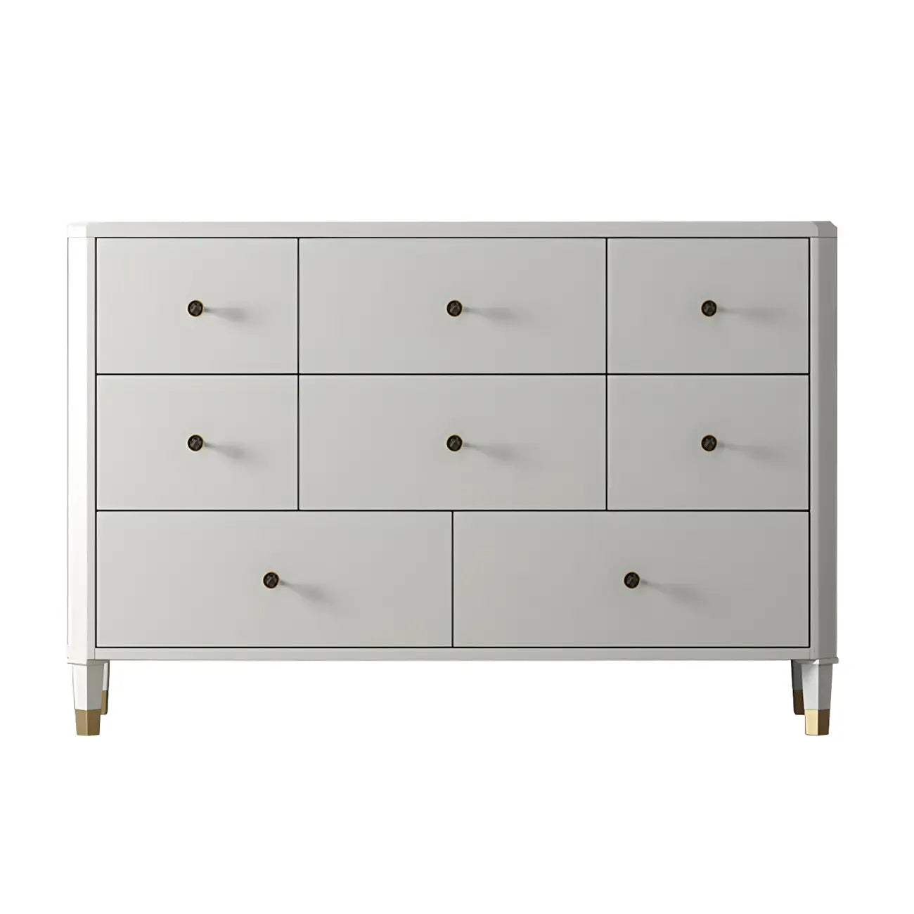 Commode double minimaliste en bois de cerisier avec tiroirs