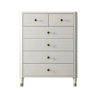 Commode double minimaliste en bois de cerisier avec tiroirs