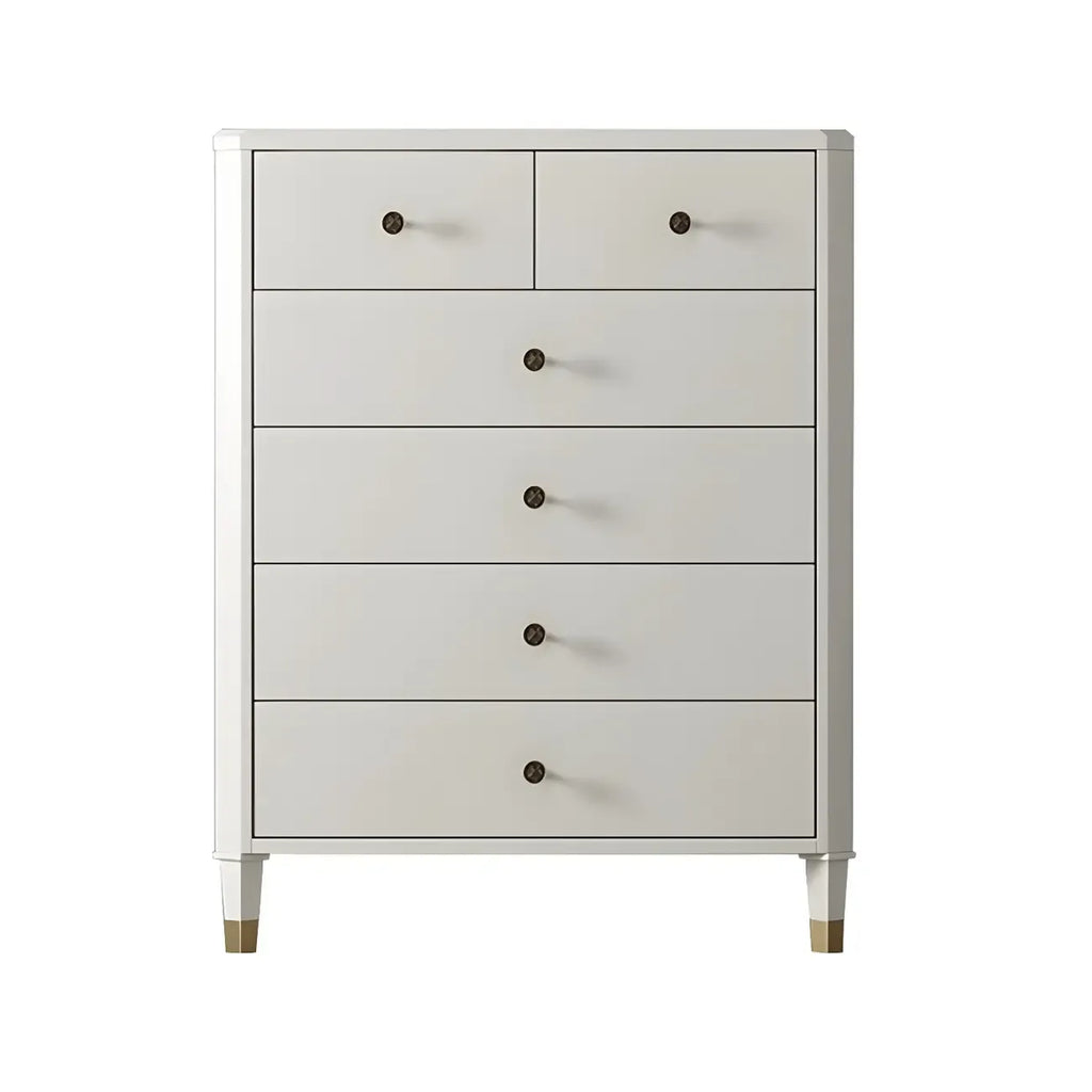 Commode double minimaliste en bois de cerisier avec tiroirs